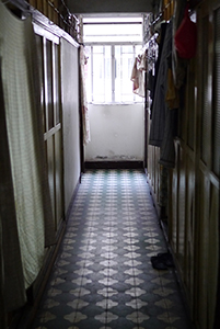 Cubicle home corridor, Sham Shui Po, 3 February 2014