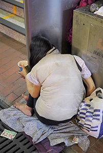 Beggar, Sham Shui Po, 3 February 2014
