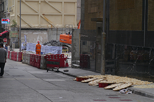 Drying produce on the street, Mui Fong Street, Sai Ying Pun, 1 March 2014