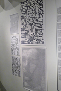 Print works by David Clarke on display at The Space, 210 Hollywood Road, Sheung Wan as part of the Artwalk Extra programme, 12 March 2014