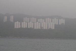 Residential buildings near Stanley, 21 April 2014