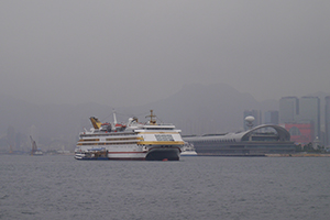 Cruise ship near Kai Tak Cruise Terminal, 22 April 2014