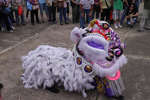 Lion dance, on the birthday of Tin Hau, Joss House Bay, 22 April 2014