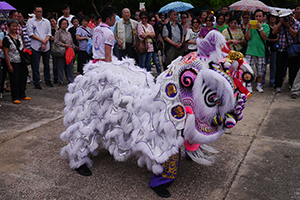 Lion dance, on the birthday of Tin Hau, Joss House Bay, 22 April 2014