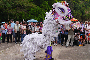 Lion dance, on the birthday of Tin Hau, Joss House Bay, 22 April 2014