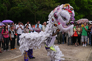 Lion dance, on the birthday of Tin Hau, Joss House Bay, 22 April 2014