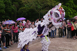 Lion dance, on the birthday of Tin Hau, Joss House Bay, 22 April 2014