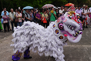 Lion dance, on the birthday of Tin Hau, Joss House Bay, 22 April 2014