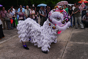 Lion dance, on the birthday of Tin Hau, Joss House Bay, 22 April 2014