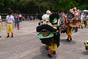 Lion dance, on the birthday of Tin Hau, Joss House Bay, 22 April 2014