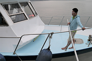 A pleasure boat, Yim Tin Tsai, Sai Kung, 6 April 2014