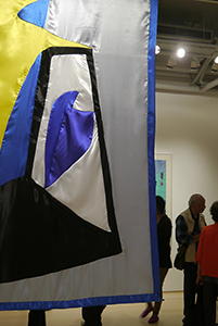 Detail of Gaylord Chan's artwork at an exhibition opening, Hanart TZ Gallery, Pedder Building, Central,  16 April 2014