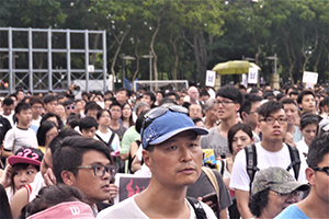 Annual pro-democracy march, Victoria Park, Causeway Bay, 1 July 2014