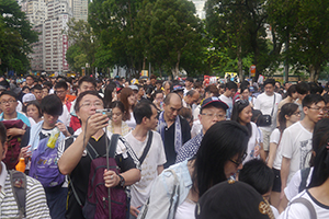 Annual pro-democracy march, Victoria Park, Causeway Bay, 1 July 2014