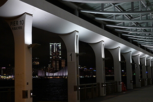 Central Ferry Piers at night, Central, 31 August 2014