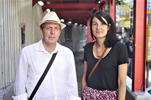 Gérard Henry and his daughter, Wong Chuk Hang, Hong Kong Island, 27 September 2014