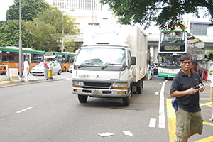 Stalled traffic near Admiralty, 28 September 2014