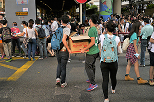 Demonstrators, Cotton Tree Drive, 28 September 2014