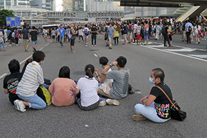 Demonstrators, Harcourt Road, Admiralty, 28 September 2014