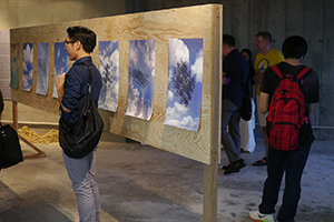 Exhibition of Samson Young's work in a commercial building, Causeway Bay, Hong Kong Island, 4 September 2014