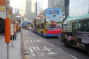 Congested traffic, Connaught Road Central, 28 September 2014