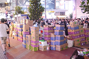 Supplies for the occupiers, Causeway Bay, Hong Kong Island, 29 September 2014