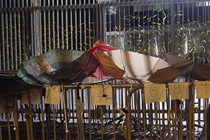 Street occupation, Central Government Offices Complex, Admiralty, 29 September 2014