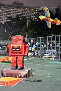 Robot lantern in a Mid-Autumn Festival lantern display, Victoria Park, 4 September 2014