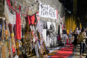 Frog King (Kwok Mang Ho) performance and installation, Chancery Lane, Central, 26 September 2014