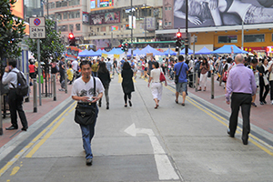 Causeway Bay Umbrella Movement occupation site, East Point Road, 14 October 2014