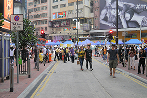 Causeway Bay Umbrella Movement occupation site, East Point Road, 14 October 2014
