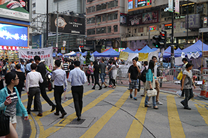 Causeway Bay Umbrella Movement occupation site, East Point Road, 14 October 2014