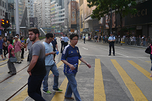 Causeway Bay Umbrella Movement occupation site, Yee Wo Street, 14 October 2014