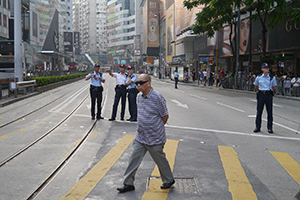 Causeway Bay Umbrella Movement occupation site, Yee Wo Street, 14 October 2014