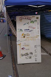 Posters at the Causeway Bay Umbrella Movement occupation site, Yee Wo Street, 14 October 2014