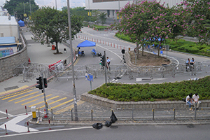 Admiralty Umbrella Movement occupation site, Tim Wa Avenue, 14 October 2014