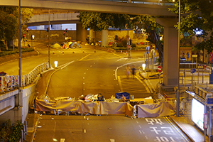 Admiralty Umbrella Movement occupation site, Cotton Tree Drive, 16 October 2014