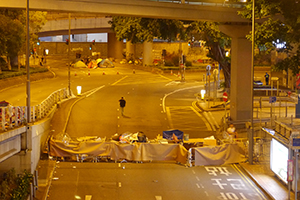 Admiralty Umbrella Movement occupation site, Cotton Tree Drive, 16 October 2014