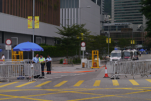 Admiralty Umbrella Movement occupation site, Tim Wa Avenue, 25 October 2014
