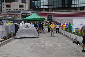 Admiralty Umbrella Movement occupation site, Harcourt Road, 25 October 2014