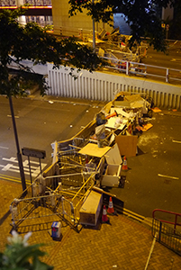 Admiralty Umbrella Movement occupation site, Cotton Tree Drive, 16 October 2014