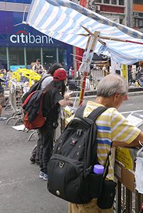 Mongkok Umbrella Movement occupation site, Nathan Road, 26 October 2014