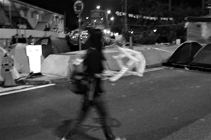 Admiralty Umbrella Movement occupation site, Gloucester Road, 31 October 2014