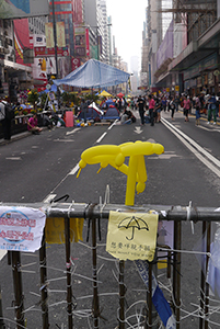 Mongkok Umbrella Movement occupation site, Nathan Road, 26 October 2014