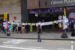 Posters at the Mongkok Umbrella Movement occupation site, Nathan Road, 26 October 2014