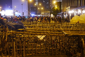 Central Umbrella Movement occupation site, Connaught Road Central, 1 October 2014