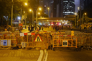 Admiralty Umbrella Movement occupation site, Harcourt Road, 1 October 2014