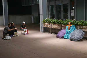Protesters outside the Central Government Offices Complex, Admiralty, 2 October 2014