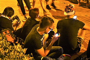 Umbrella Movement occupation site, Lung Wo Road, 2 October 2014