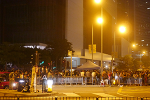 Umbrella Movement occupation site, Lung Wo Road, 2 October 2014
